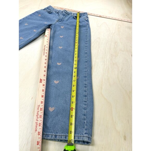 Jeans With Embroidered Hearts Women’s Size 27 Glo Fashion - Picture 4 of 14